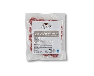 Appleton Farms Black Truffle or Fennel Bite Size Salami