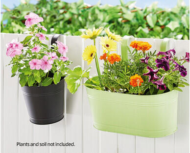 Metal Hanging Trough or Pots