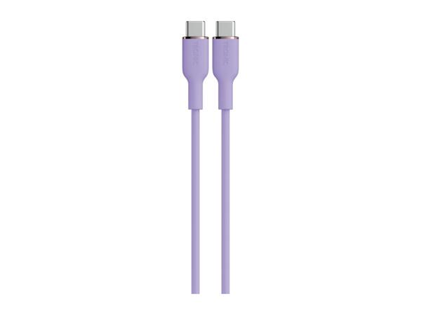 Tronic 1m USB 2.0 Connector USB-C to USB-C Charging & Data Transfer Cable - Lilac