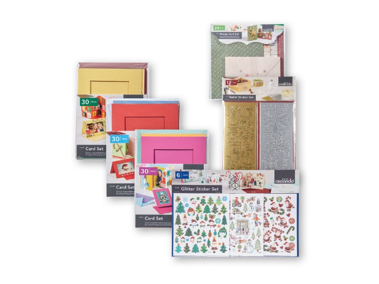 Crelando Greeting Card Set/Sticker Set