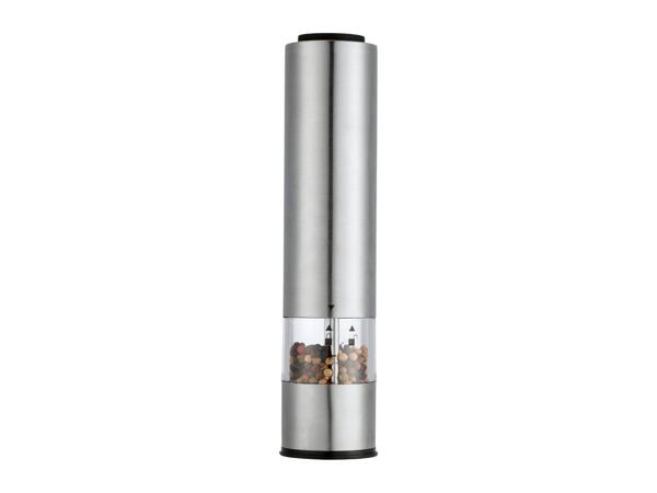 SILVERCREST Silver Electric Salt or Pepper Mill