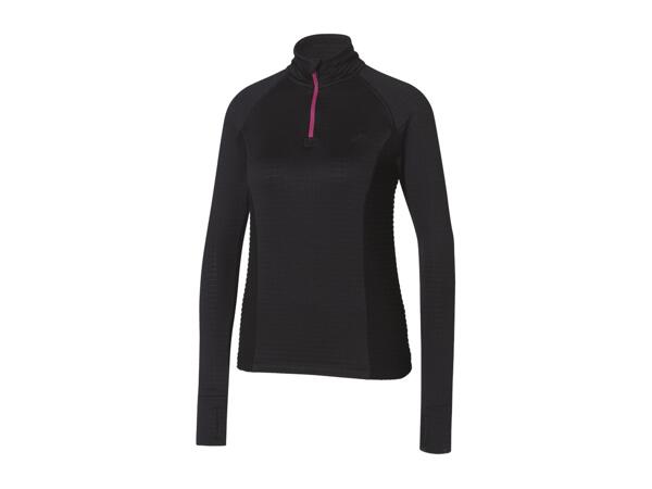 CRIVIT Ladies' Black Long Sleeve Sports Top