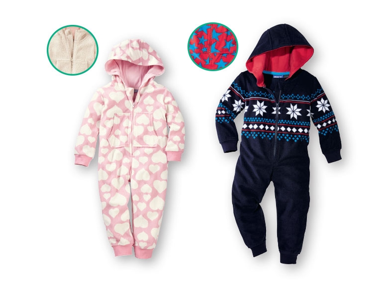 Pepperts Girls' or Boys' Fleece Onesie