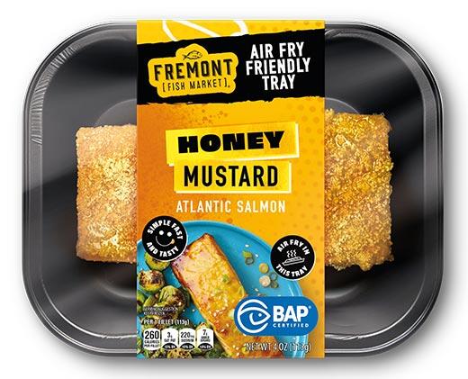 Fremont Fish Market Hickory Bourbon BBQ or Honey Mustard Air Fryer Salmon