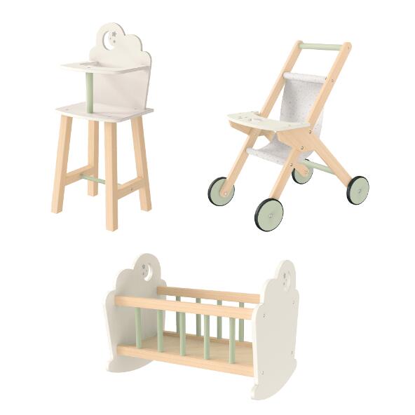 PLAYLAND(R) Accessoire en bois pour poupées