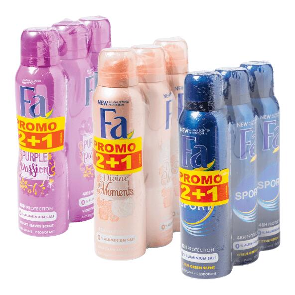 FA(R) 				Déodorant, 3 pcs