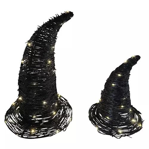 2 Piece Pre-Lit Woven Hats