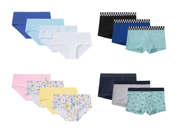 Hipsters, set de 4/​boxers, set de 3