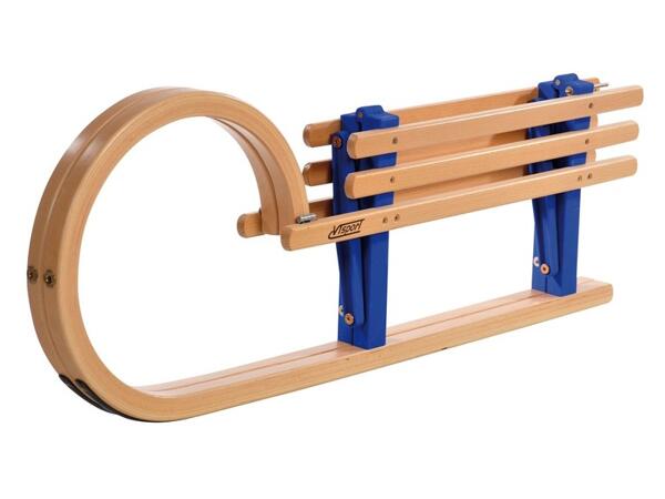 Dřevěné skládací sáně rohačky, 100 cm