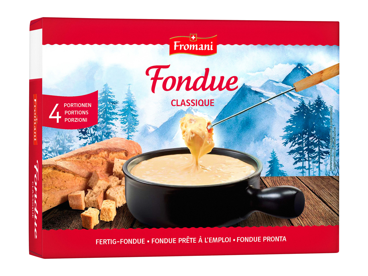 Fondue classica già pronta