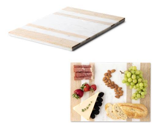 Crofton 
 Wood & Marble Serving Board