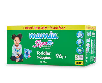 Mamia Mega Pack Nappies Toddler