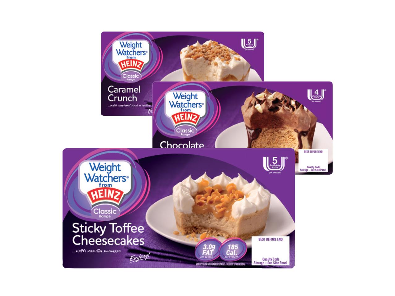 WEIGHT WATCHERS Cheesecakes/Desserts