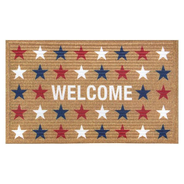 KIRKTON HOUSE Welcome Stars Faux Coir Mat