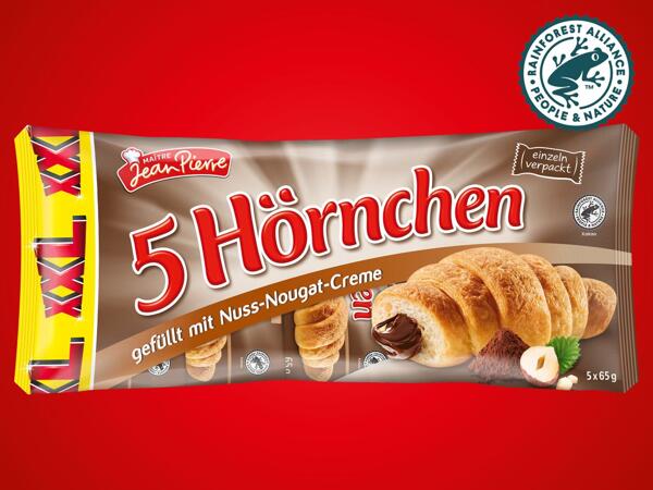 Croissants mit Nuss-Nougat-Füllung