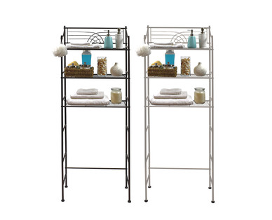 SOHL Furniture 3-Shelf Bathroom Space Saver