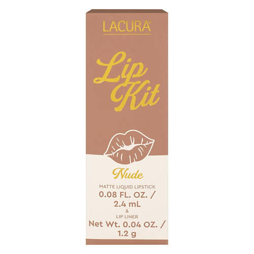 Matte Liquid Lipstick & Lip Liner Kit - Nude