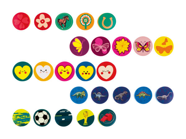 Gommes, lot de 5