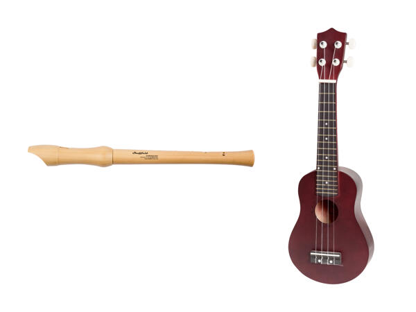 Sopranblokfløjte/Ukulele