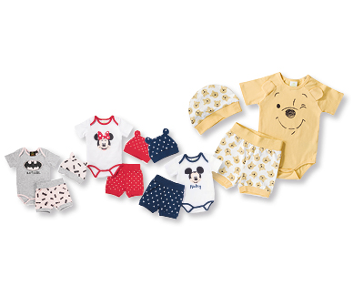 Lot pour bébés, 3 pièces BATMAN™/MINNIE MOUSE/MICKEY MOUSE/WINNIE THE POOH