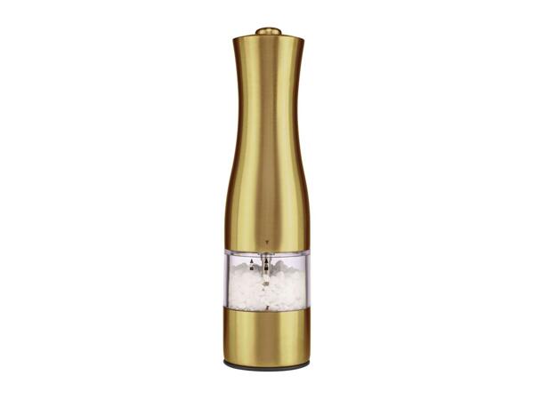Silvercrest Kitchen Tools Electric Salt Or Pepper Mill - Golden