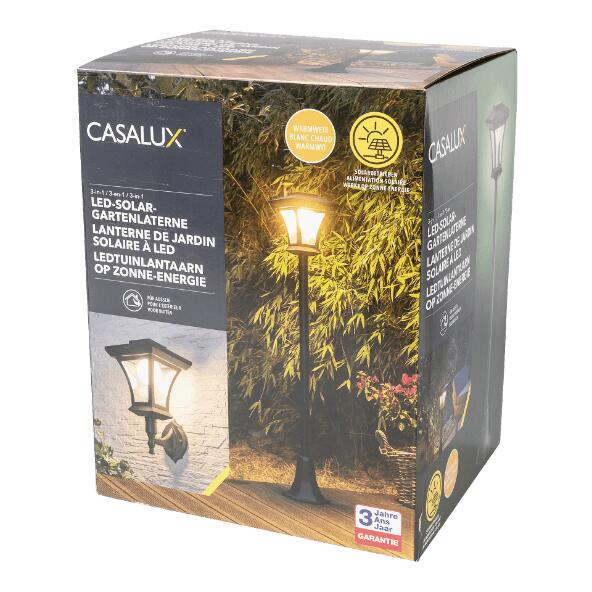 CASALUX(R) 				Solarbetriebene LED-Gartenlaterne