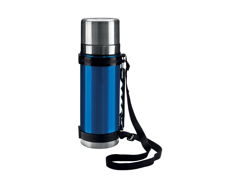 Thermos Flask with Shoulder Strap