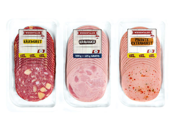 WIESENTALER 3-fach-Aufschnitt 500 g + 125 g gratis