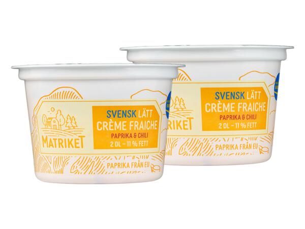 Crème fraiche paprika & chili