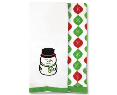 Huntington Home 2-Piece Holiday Towel Set
