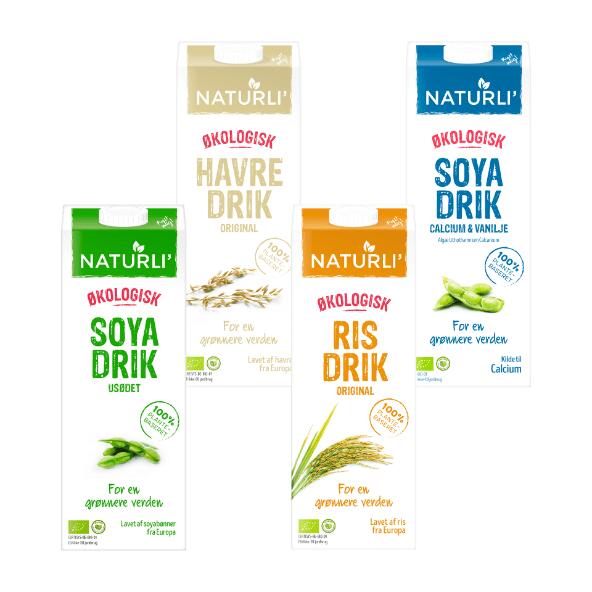 Økologisk havre-, ris- eller soyadrik
