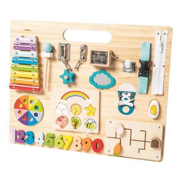 PLAYLAND(R) Panneau sensoriel en bois