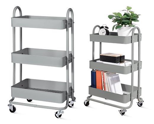 SOHL Furniture 3 Tier Rolling Cart