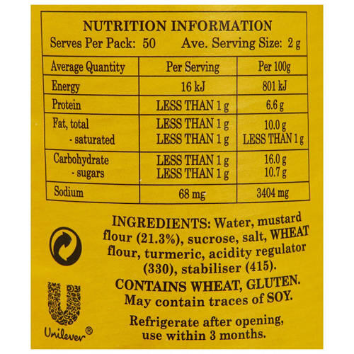 Mustard 100g