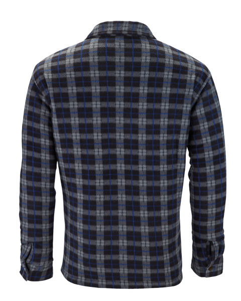 Grey Checked Sherpa Lined Shirt