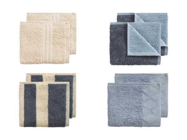 Serviettes de toilette éponge, lot de 2