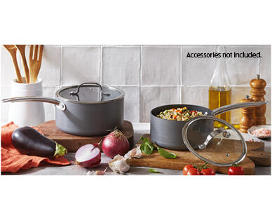 Hard Anodised Individual Saucepan with Lid – 18cm or 20cm