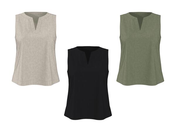 Top in lino stile blusa premium