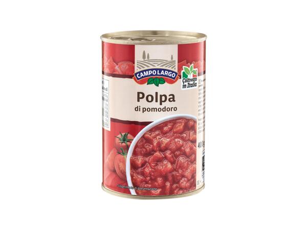 Pulp chopped tomatoes