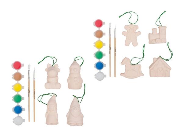 Set de figurines de Noël à peindre, 12 pcs.