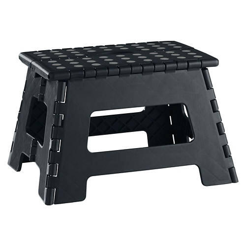 Folding Step Stool, Gray