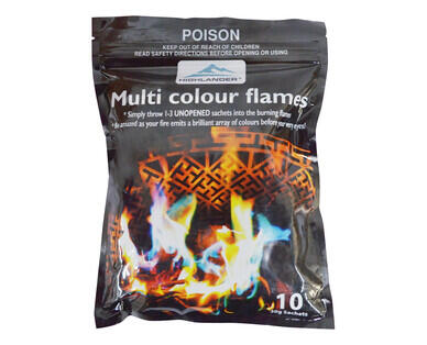 Multi Colour Flames 10pk