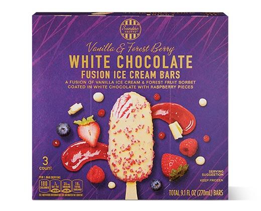Sundae Shoppe Vanilla & Caramel or Vanilla & Forest Fruit Fusion Ice Cream Bars