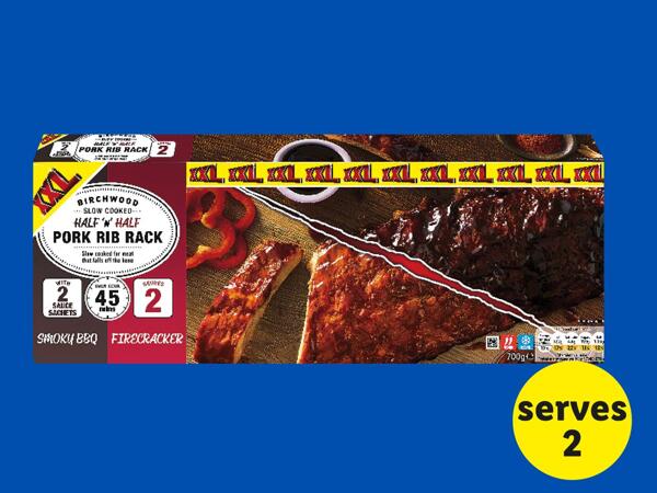 Birchwood Half 'n' Half Pork Rib Rack
