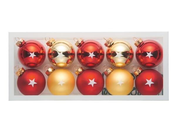 Glass Baubles, 10 or 24 pieces