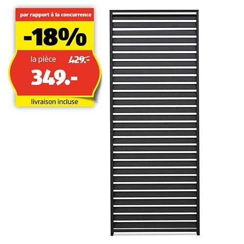 SORARA OUTDOOR LIVING Paroi à lamelles pour pergola avec toit à lamelles, Mirador 80/88