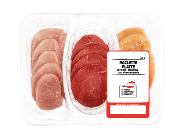 Frische Raclette Platte