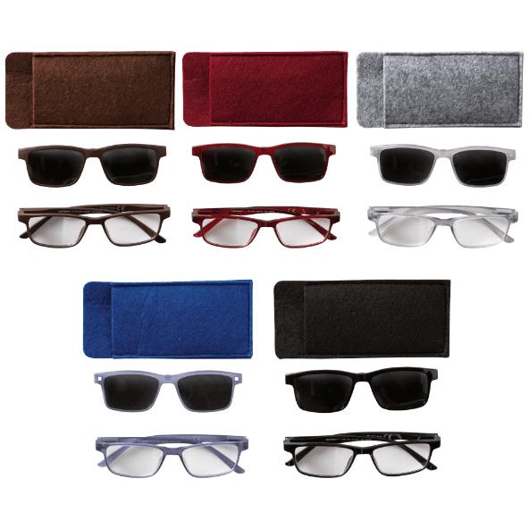 Lunettes de lecture avec clip solaire