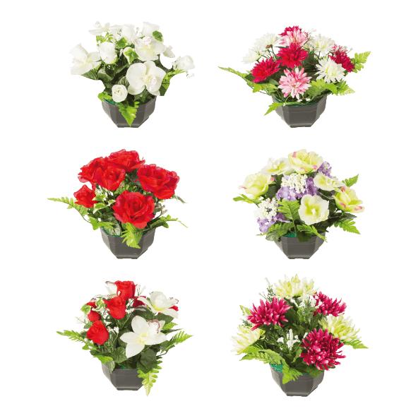 Composition de fleurs artificielles