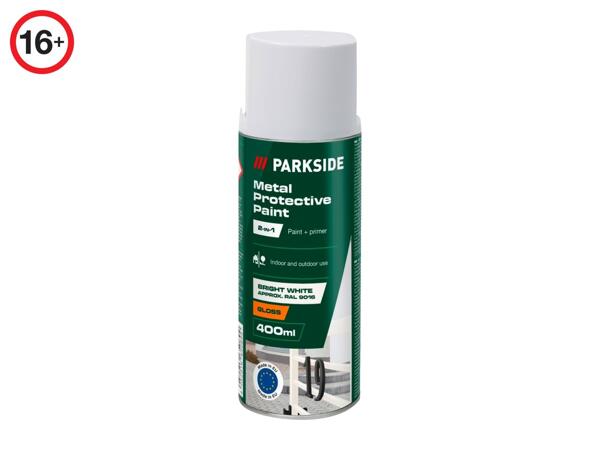 Parkside 400ml Metal Protective Paint - Bright White